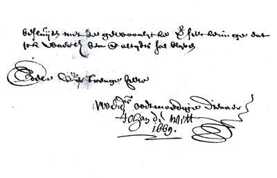Unterschrift von Johan de Witt (1625-72) von Unbekannt Unbekannt